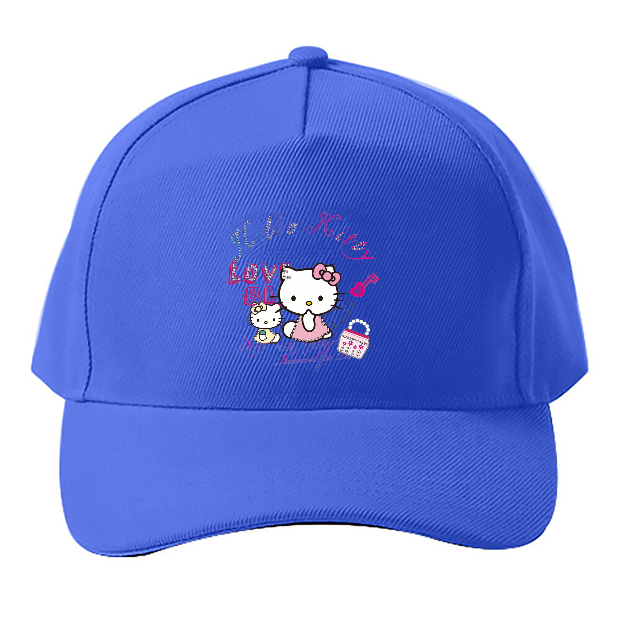 （画像用） Hello Kitty ハローキティ ベースボールキャップ 綿100％ 男女兼用 帽子 スポーツ